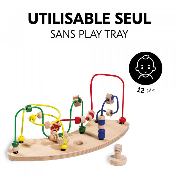 Jeux pour plateau de chaise haute en bois play moving Hauck