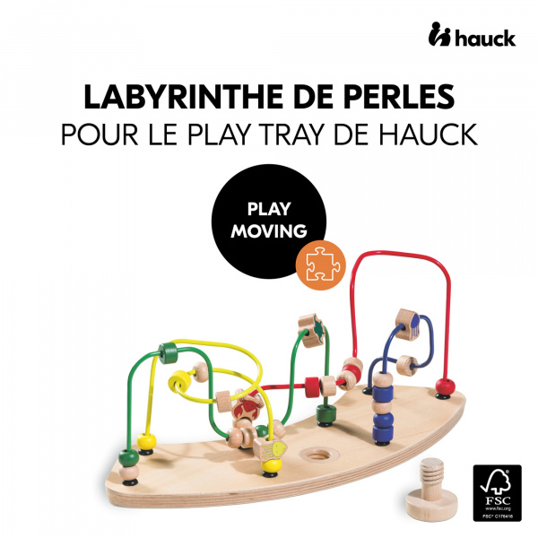 Jeux pour plateau de chaise haute en bois play moving Hauck