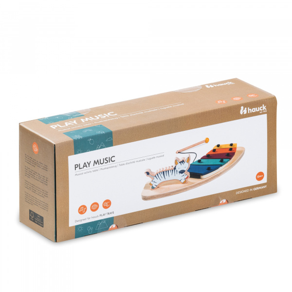 Jeux pour plateau de chaise haute en bois play music Hauck