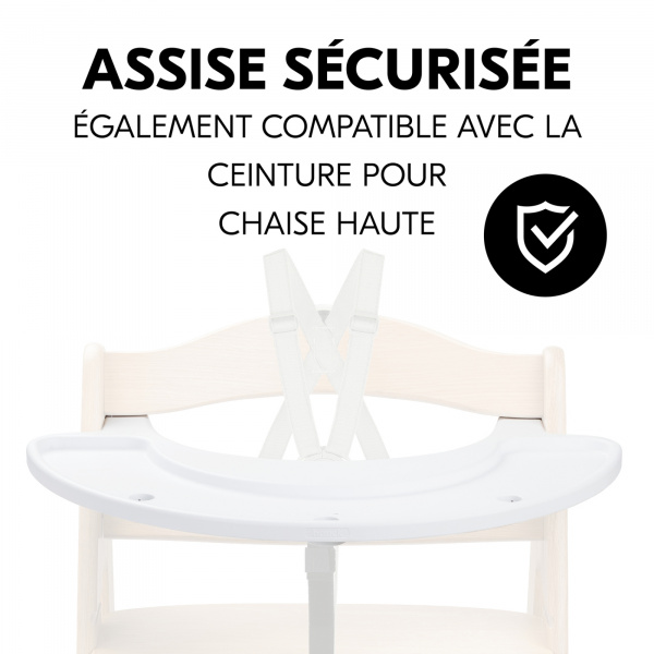 Tablette pour jeux pour chaise haute en bois arketa play tray Hauck