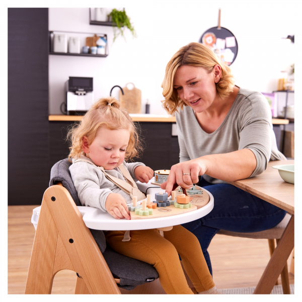 Jeux de plateau pour chaise haute en bois arketa play repairing s Hauck