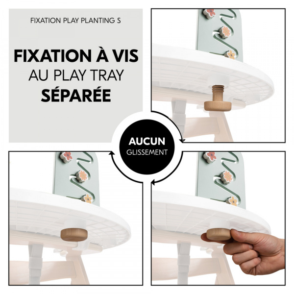 Jeux de plateau pour chaise haute en bois arketa play planting s Hauck