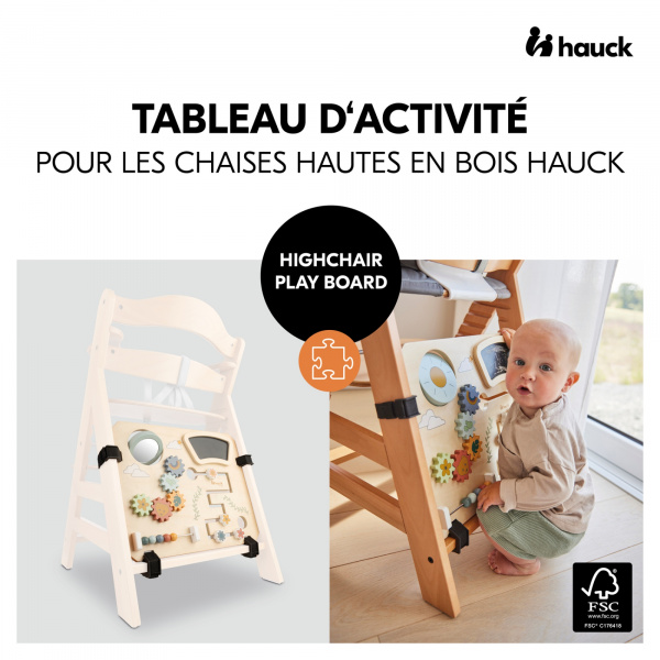 Tableau d'activité pour chaise haute play board Hauck
