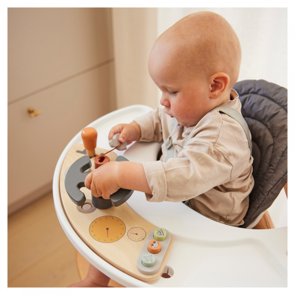 Jeux de plateau pour chaise haute en bois play cockpit Hauck