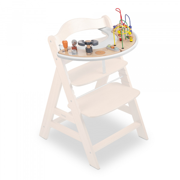 Jeux de plateau pour chaise haute en bois play cockpit Hauck
