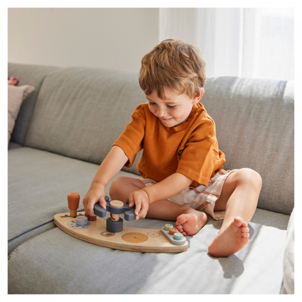 Jeux de plateau pour chaise haute en bois play cockpit Hauck