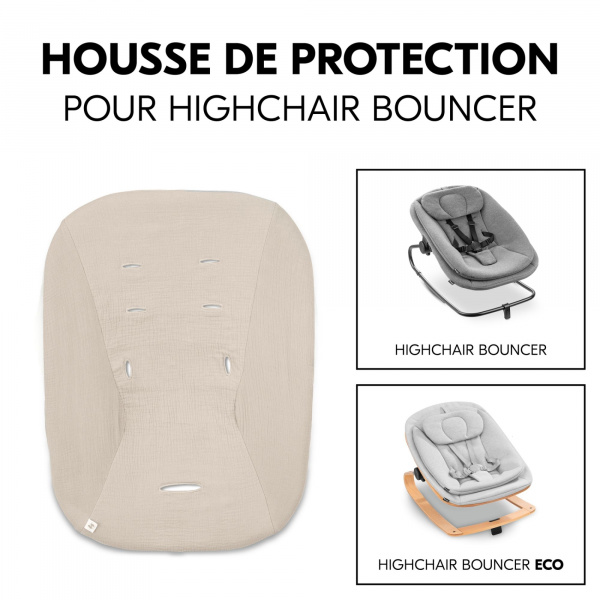 Housse pour transat bébé beige clair Hauck