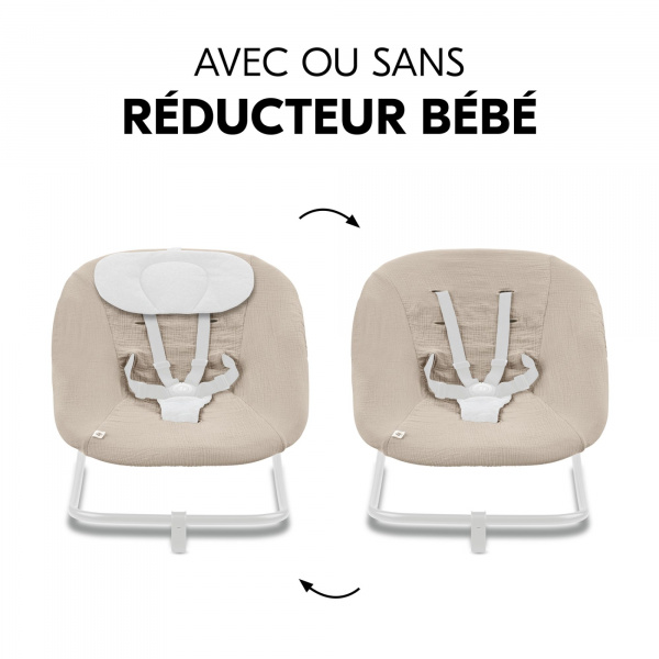 Housse pour transat bébé beige clair Hauck