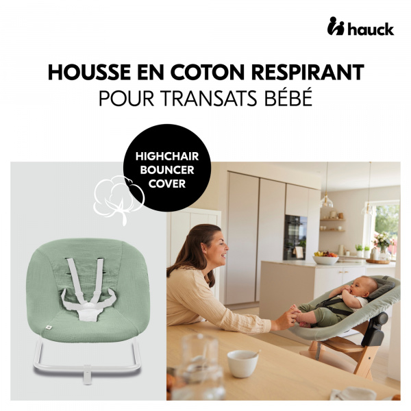 Housse pour transat bébé dark grey Hauck