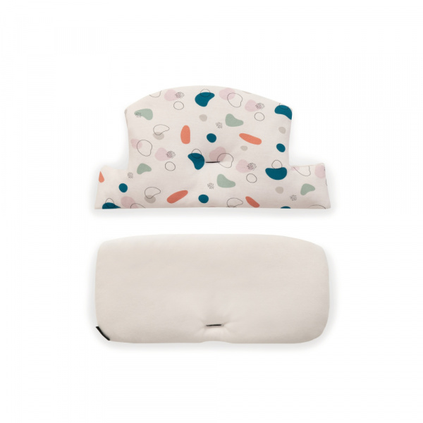 Chaise haute évolutive arketa bois naturel oak + coussin select jersey beige Hauck