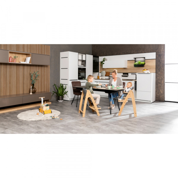 Chaise haute évolutive arketa bois naturel oak Hauck