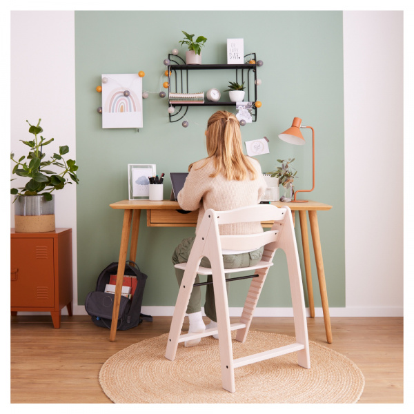 Chaise haute évolutive arketa bois naturel oak Hauck
