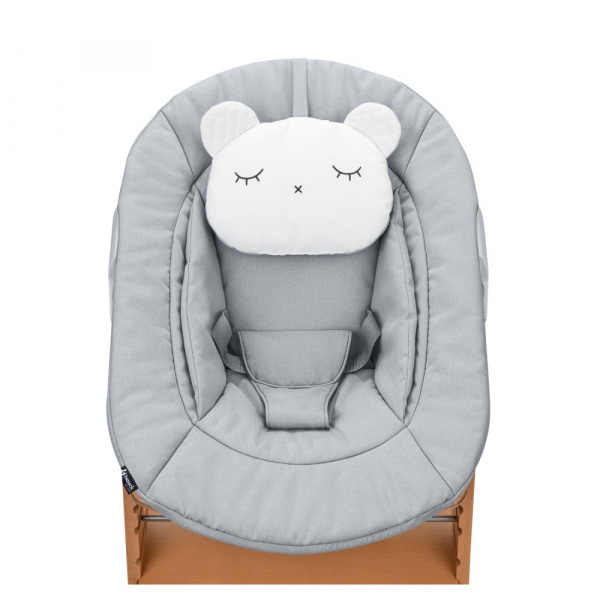 Chaise haute évolutive alpha naturel + newborn set pre grey Hauck