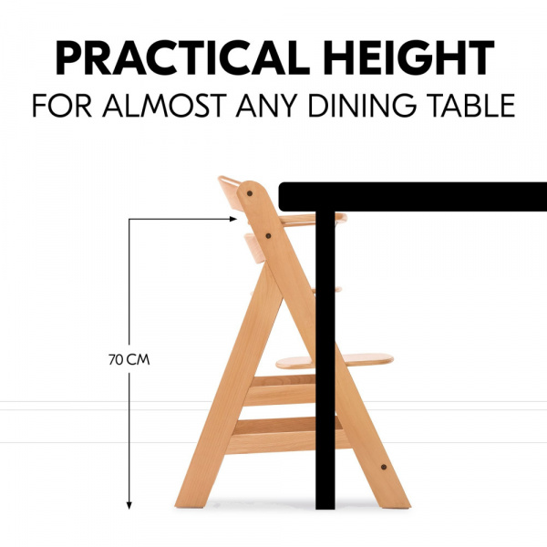 Chaise haute évolutive alpha naturel + newborn set pre grey Hauck