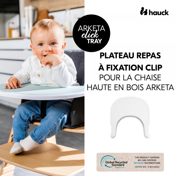 Plateau pour chaise haute en bois arketa click tray Hauck
