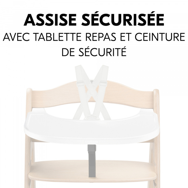 Plateau pour chaise haute en bois arketa click tray Hauck