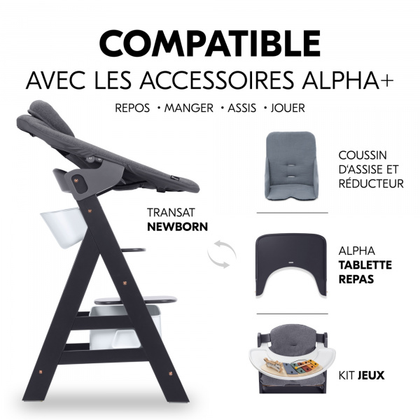 Boîtes de rangement pour chaise haute alpha+ Hauck