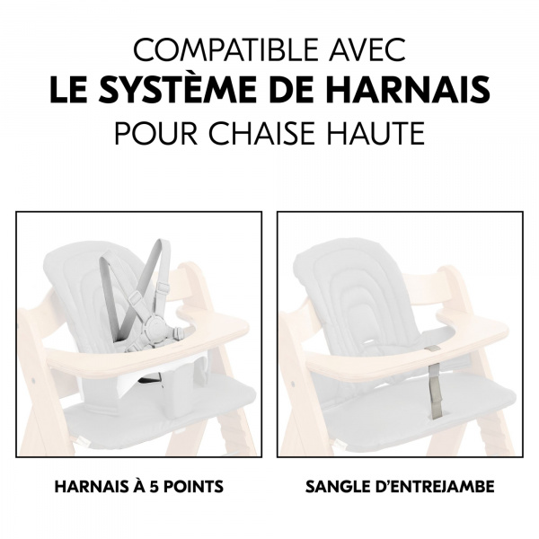 Coussin d'assise pour chaise haute dark grey Hauck