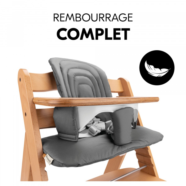 Coussin d'assise pour chaise haute dark grey Hauck