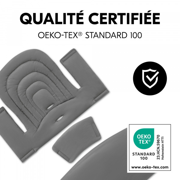 Coussin d'assise pour chaise haute dark grey Hauck