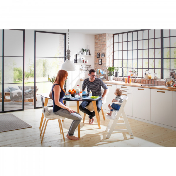 Chaise haute évolutive alpha+ white Hauck