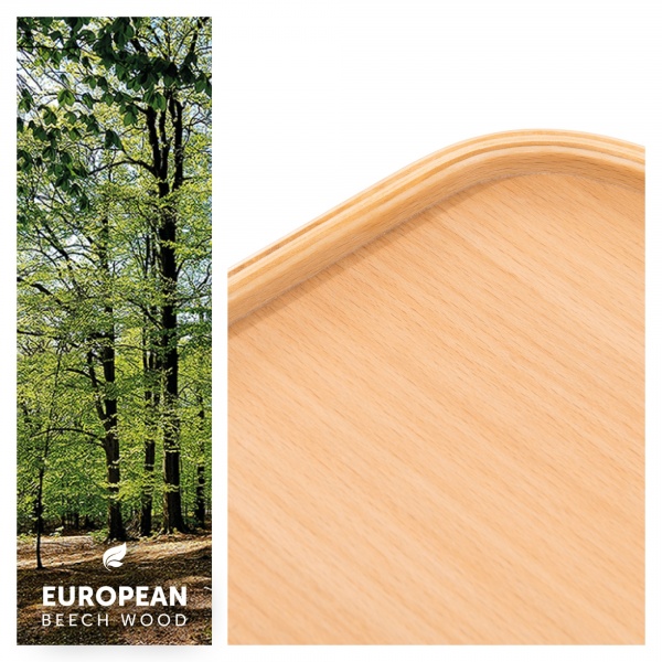 Tablette pour chaise haute alpha bois naturel Hauck