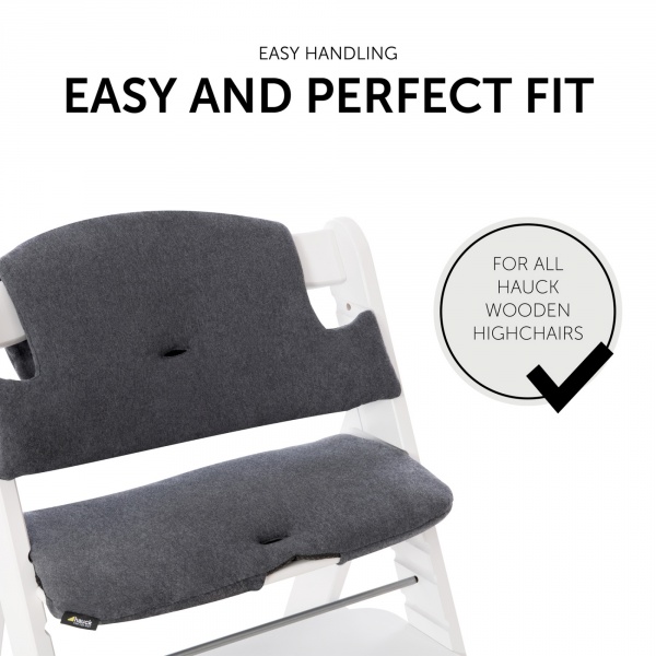 Coussin de chaise haute select jersey charcoal Hauck