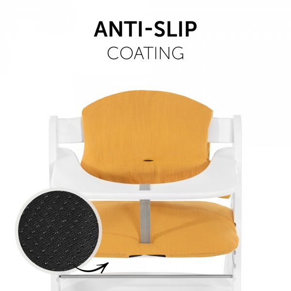 Coussin de chaise haute select muslin honey Hauck