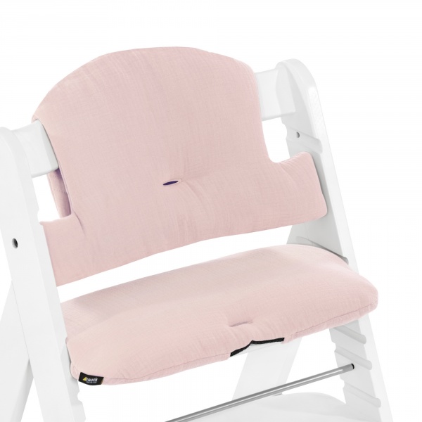 Coussin de chaise haute select muslin mineral rose Hauck