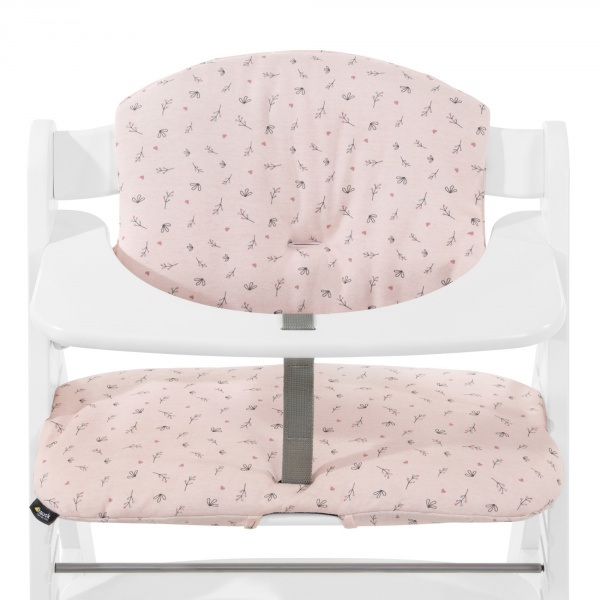 Coussin de chaise haute select jersey flowers rose Hauck