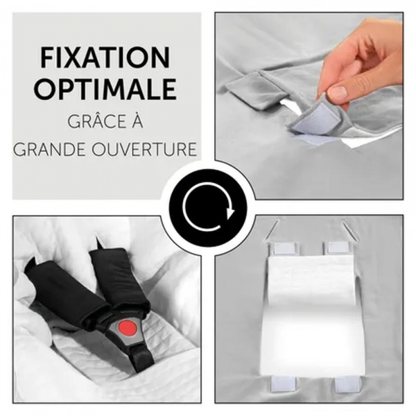 Couverture enveloppante cosy snuggle n dream leo grey Hauck