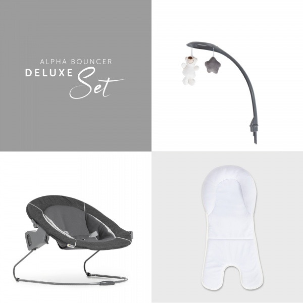 Transat balancelle alpha deluxe melange grey Hauck