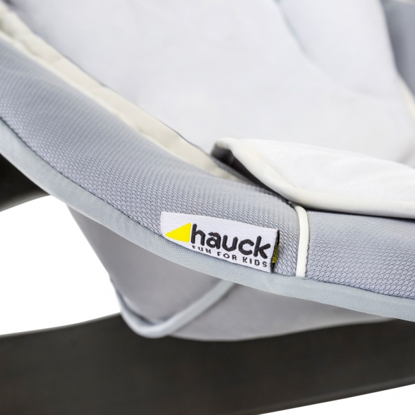 Transat balancelle pour chaise haute évolutive alpha 2en1 stretch grey Hauck