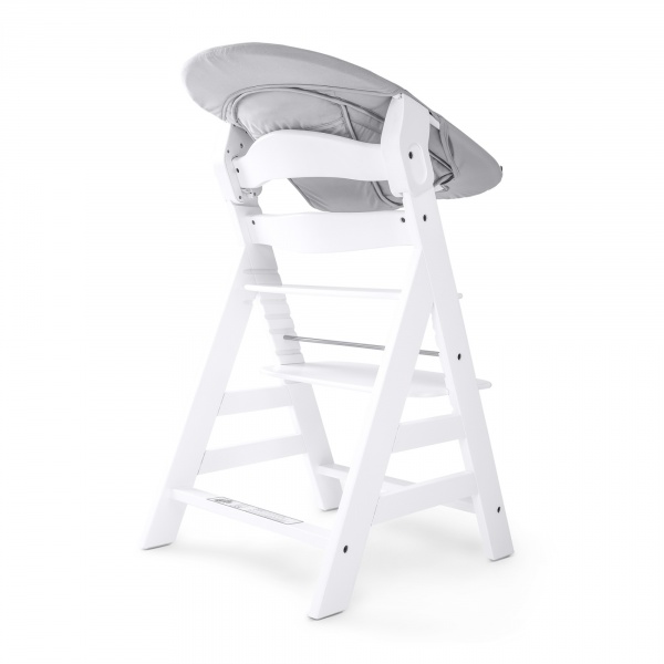 Transat balancelle pour chaise haute évolutive alpha 2en1 stretch grey Hauck