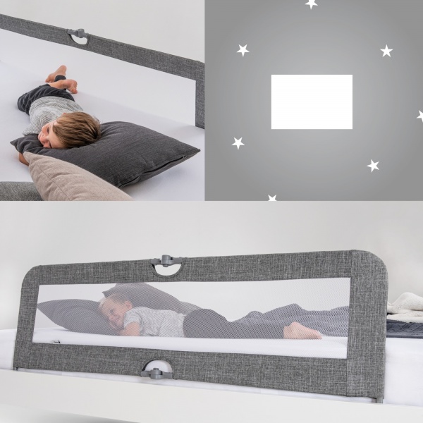 Barrière de lit sleep n safe plus xl melange grey Hauck