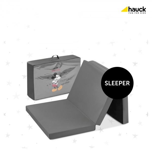 Matelas pour lit parapluie 60x120 cm mickey mouse grey Hauck