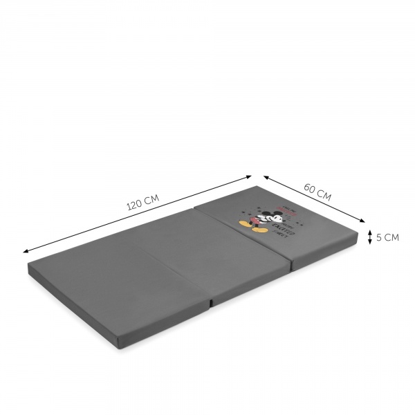 Matelas pour lit parapluie 60x120 cm mickey mouse grey Hauck