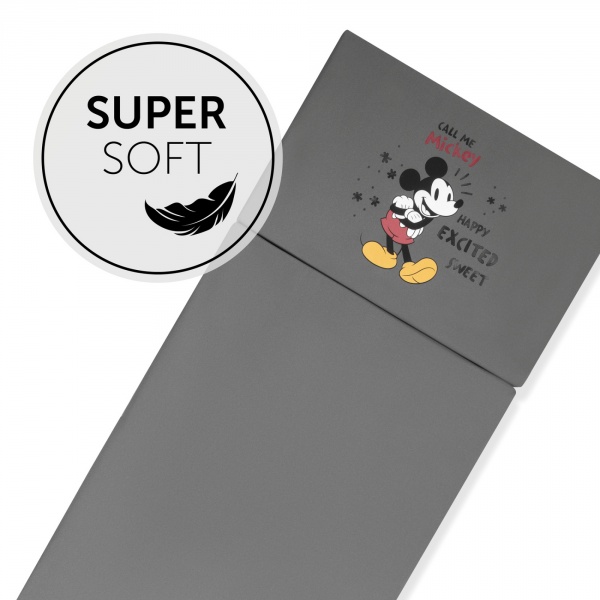 Matelas pour lit parapluie 60x120 cm mickey mouse grey Hauck