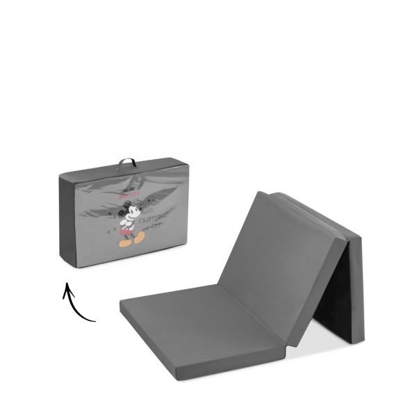 Matelas pour lit parapluie 60x120 cm mickey mouse grey Hauck