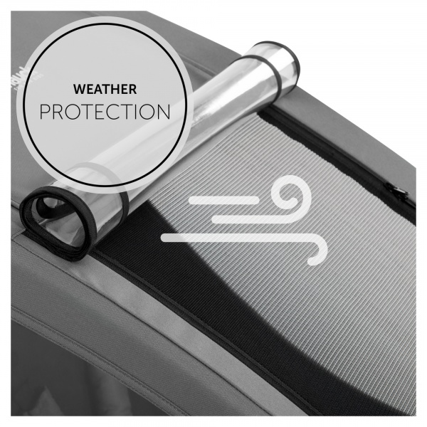 Remorque pour vélo dryk duo grey Hauck