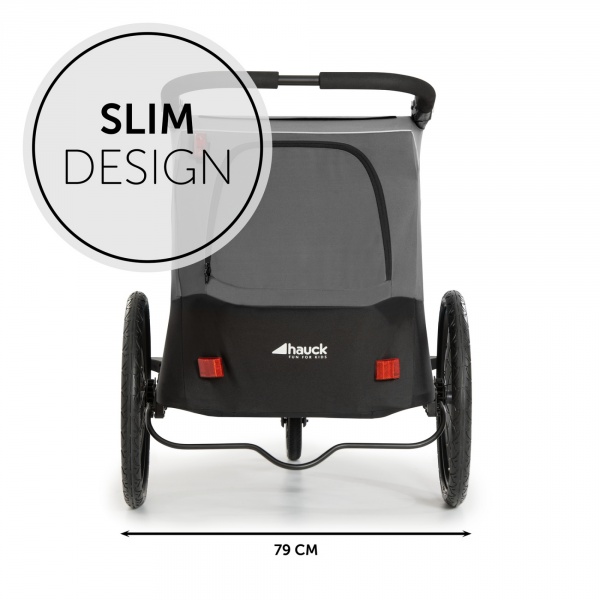 Remorque pour vélo dryk duo grey Hauck