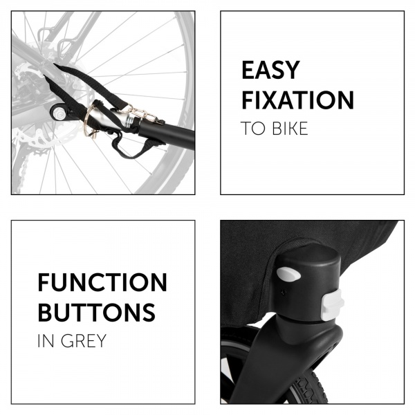 Remorque pour vélo dryk duo grey Hauck