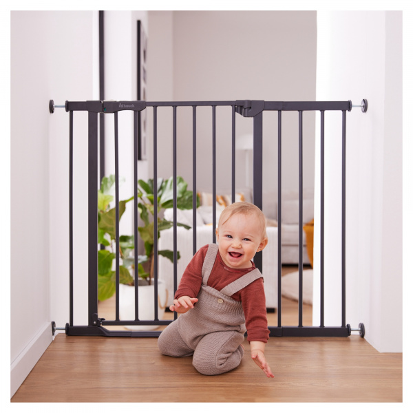 Barrière d'escalier clear step autoclose 2 black Hauck