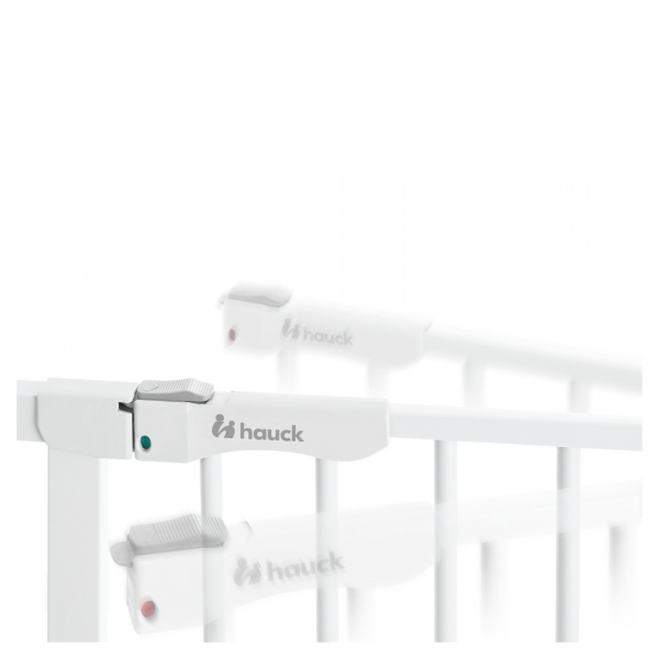 Barrière d'escalier clear step autoclose 2 avec extention +9 cm white Hauck