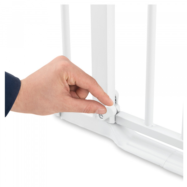 Barrière d'escalier clear step autoclose 2 avec extention +9 cm white Hauck