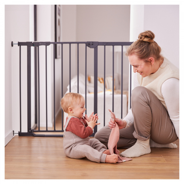 Barrière d'escalier clear step autoclose 2 avec extention +9 cm white Hauck