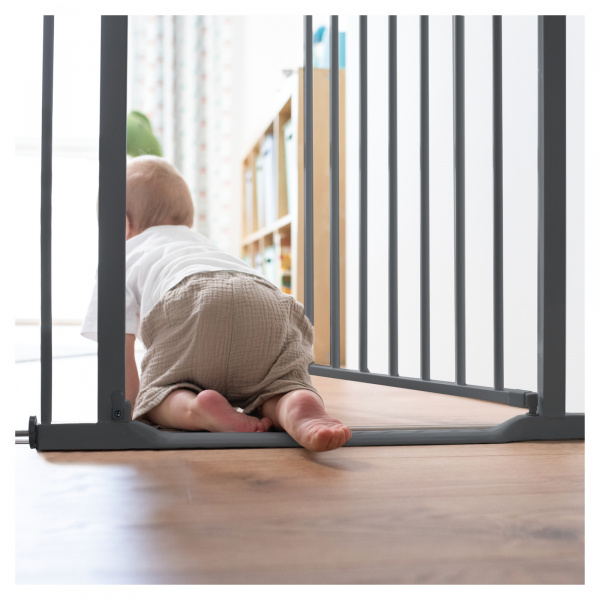 Barrière d'escalier clear step 2 dark-grey Hauck