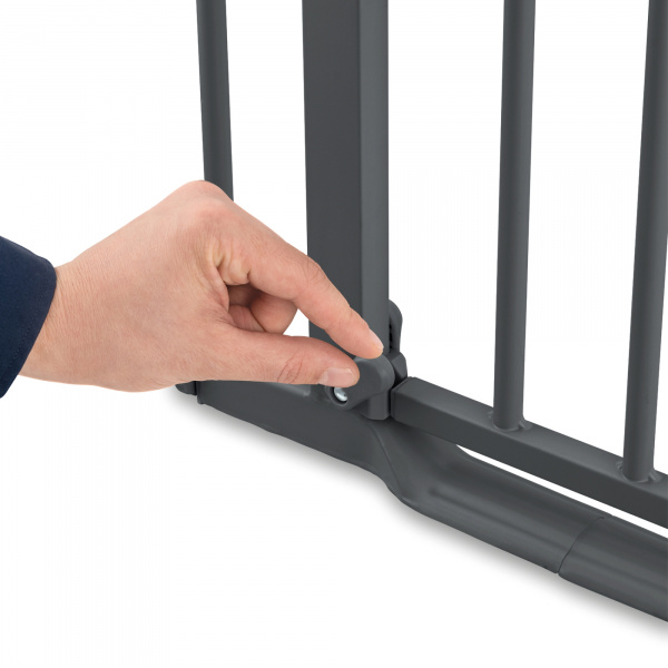 Barrière d'escalier clear step 2 dark-grey Hauck