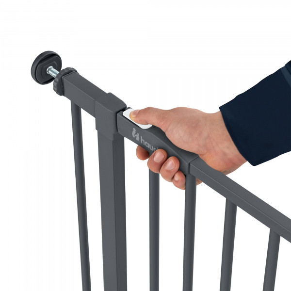 Barrière d'escalier clear step 2 dark-grey Hauck