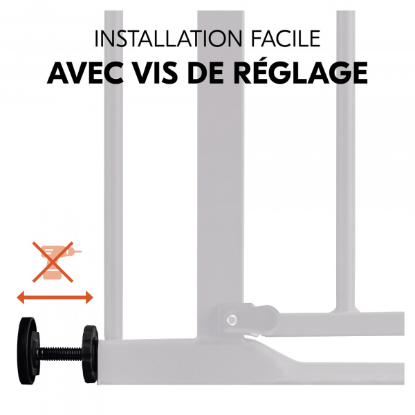 Barrière d'escalier clear step 2 black Hauck